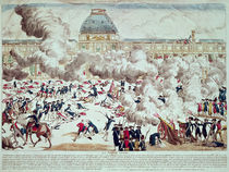 Attack on the Tuileries, 10th August 1792 by French School