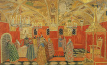 In the Kremlin, scene from the opera 'Boris Godunov' by M. Mussorgsky von Aleksandr Jakovlevic Golovin