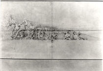 Study of the frieze from a pediment of the Parthenon von Jacques Carrey
