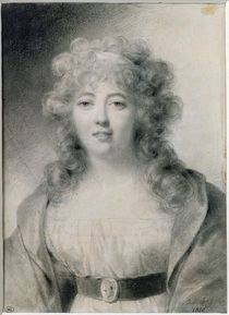 Madame de Stael 1810 von Jean-Baptiste Isabey