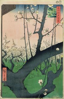 Branch of a Flowering Plum Tree by Ando or Utagawa Hiroshige