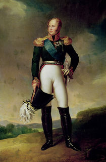 Portrait of Alexander I 1814 von Francois Pascal Simon, Baron Gerard