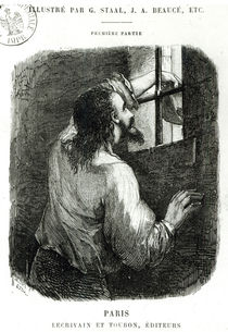 Edmond Dantes imprisoned in the Chateau d'If von Pierre Gustave Eugene Staal