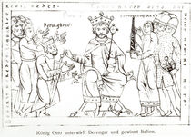 Otto I Submitting to Berenger II and the Triumph of Italy von German School