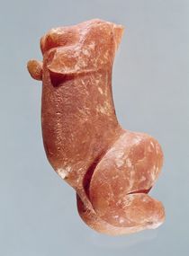 Carving of a young girl, known as the Venus of Sireuil by Paleolithic
