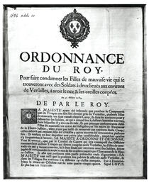 Edict of Louis XIV 1684 von French School