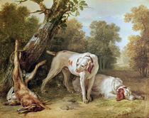Dog and Hare von Jean-Baptiste Oudry