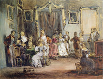 An Evening at the House of Madame X von Henri Bonaventure Monnier