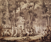 The Jardin des Tuileries in 1808 von Jean Pierre Norblin