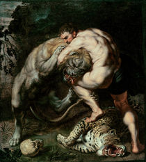 Hercules Fighting the Nemean Lion by Peter Paul Rubens