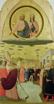 Pope Liberius Founding the Basilica of Santa Maria della Neve von Tommaso Masolino da Panicale