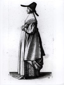 Merchant's Wife, 1640 by Wenceslaus Hollar