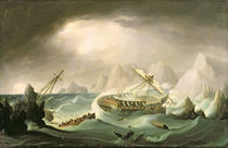 Shipwreck off a Rocky Coast von Thomas Buttersworth