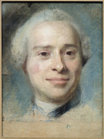 Portrait of Jean Le Rond d'Alembert 1753 by Maurice Quentin de la Tour