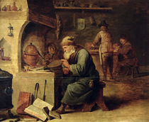 An Alchemist von David the Younger Teniers