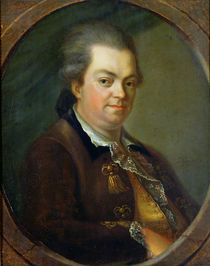 Portrait presumed to be Count Alessandro di Cagliostro 1778 von Le Gay
