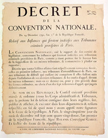 Decree of the National Convention by French School