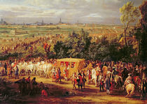 The Entry of Louis XIV and Marie-Therese of Austria in to Arras by Adam Frans Van der Meulen
