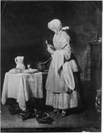 The Attentive Nurse, 1747 von Jean-Baptiste Simeon Chardin