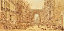 The Faubourg and the Porte Saint-Denis von Thomas Girtin
