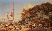 A Market in Macao by Auguste Borget