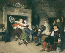 Couple Dancing in a Tavern by Friedrich von Puteani