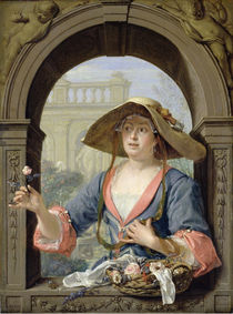 Portrait of the Mistress of the Artist M.C. Cremers by Jacques Ignatius de Roore