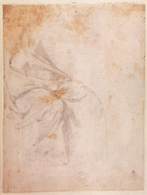 Study of Drapery c.1516 by Michelangelo Buonarroti