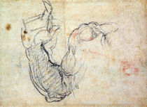 Preparatory Study for the Arm of Christ in the Last Judgement von Michelangelo Buonarroti