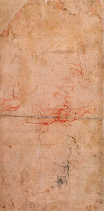 Preparatory Study for the Punishment of Haman von Michelangelo Buonarroti