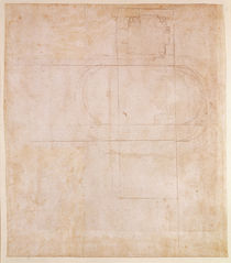 Architectural Sketch by Michelangelo Buonarroti