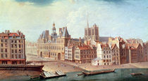 Place de Greve in 1750 by Nicolas & Jean Baptiste Raguenet
