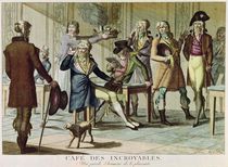 Le Cafe des Incroyables, 1797 by French School