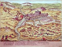 The Siege of St. Quentin, 27th July 1557 von Franz Hogenberg