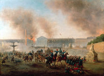 Battle in the Place de la Concorde von Gustave Clarence Rodolphe Boulanger