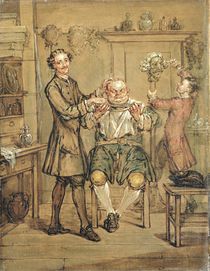 The Barber, c.1760-69 by Marcellus the Younger Laroon