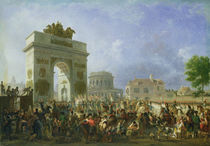Entry of the Imperial Guard into Paris at the Barriere de Pantin by Nicolas Antoine Taunay