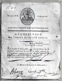 Requisition of the Committee of Public Safety by French School