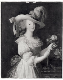 Copy of a Portrait of Marie-Antoinette after 1783 by Elisabeth Louise Vigee-Lebrun