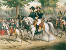 The Imperial Family on Horseback von French School