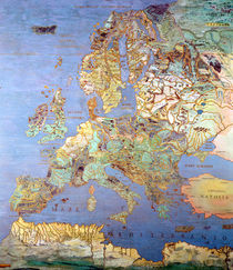 Map of Sixteenth Century Europe von Giovanni de' Vecchi