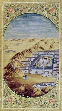 Mecca surrounded by the Mountains of Arafa von Islamic School