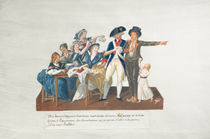 Citizens contributing their assignats to equip a young man for war by Lesueur Brothers