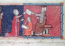 A Woman Taking an Oath before King James I of Majorca by Spanish School