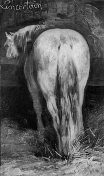 Uncertain, the Horse in the Stable von Theodore Gericault
