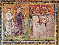 The Paralytic of Capharnaum is Lowered from the Roof by Byzantine School
