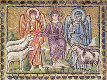 The Parable of the Good Shepherd Separating the Sheep from the Goats by Byzantine School