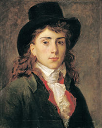 Portrait of Baron Antoine Jean Gros Aged 20 by Francois Pascal Simon, Baron Gerard
