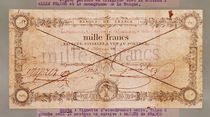 1000 Francs banknote from 8 Floreal von French School