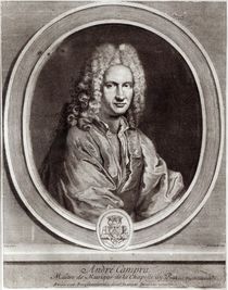 Portrait of Andre Campra von Nicolas Etienne Edelinck
